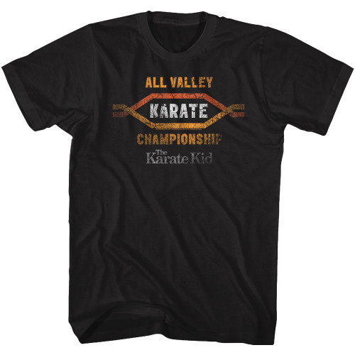 Karate Kid All Valley Black Adult T-Shirt