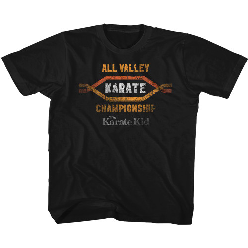 Karate Kid All Valley Black Youth T-Shirt