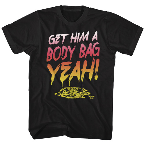 Karate Kid Body Bag Yeah Black Adult T-Shirt