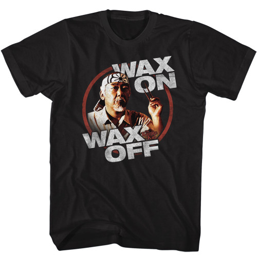 Karate Kid Chopsticks Black Adult T-Shirt