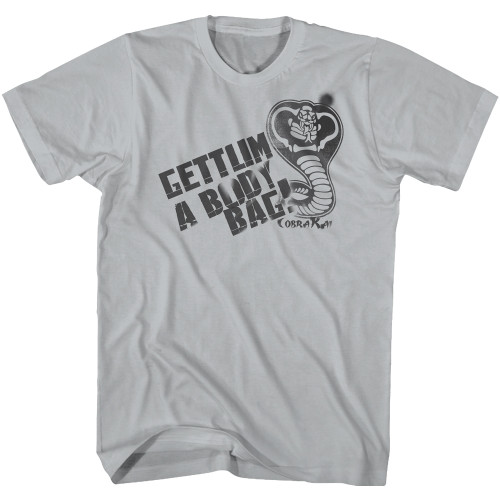 Karate Kid Body Bag Silver Adult T-Shirt