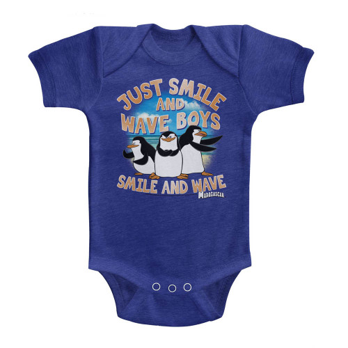 Madagascar Just Smile Royal Baby Onesie T-Shirt
