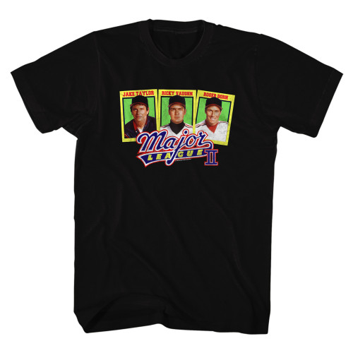 Major League Cards Black Adult T-Shirt