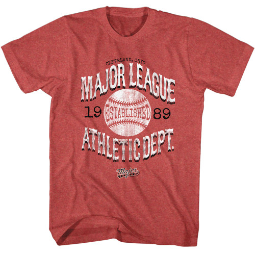 Major League Vintage Major League Red Heather Adult T-Shirt