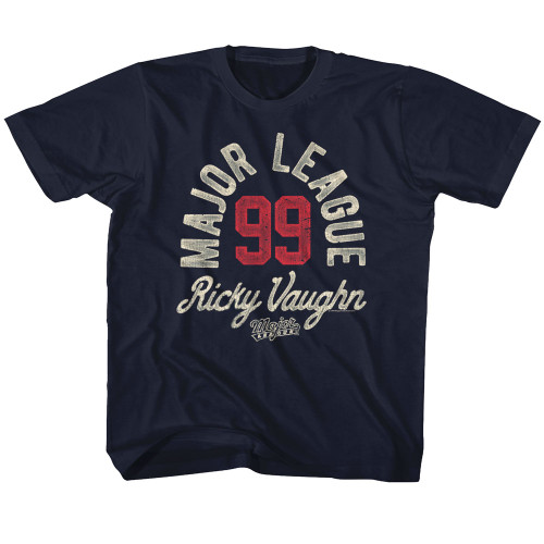 Major League Ricky Vaughn Navy Youth T-Shirt