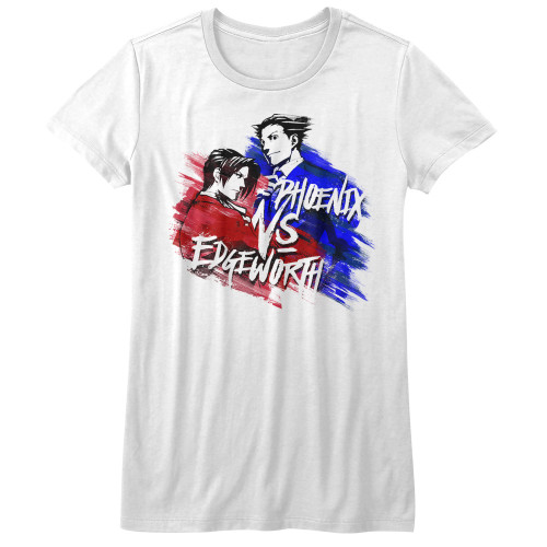 Ace Attorney Versus White Junior Women's T-Shirt