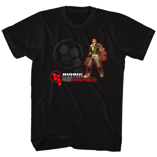 Bionic Commando Rearmed Black Adult T-Shirt