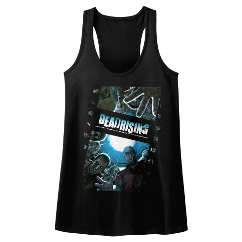 Dead Rising Zombie Film Black Junior Women's Racerback Tank Top T-Shirt