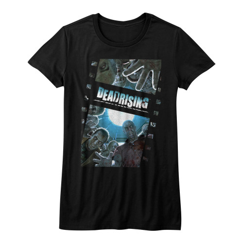 Dead Rising Zombie Film Black Junior Women's T-Shirt