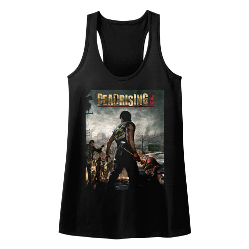 Dead Rising Dead Rising 3 Black Junior Women's Racerback Tank Top T-Shirt