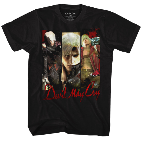 Devil May Cry Trio Black Adult T-Shirt