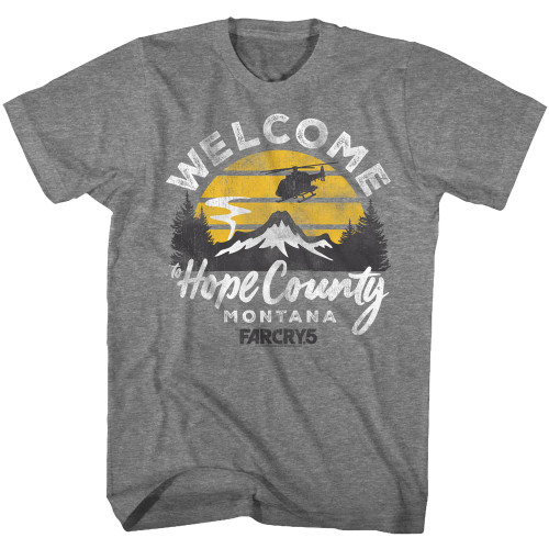 Far Cry Hope County Graphite Heather Adult T-Shirt