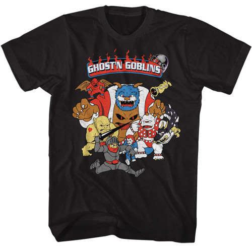 Ghosts 'n Goblins Black Adult T-Shirt