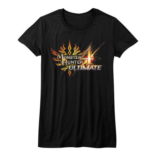 Monster Hunter Monster Hunter 4 Ultimate Black Junior Women's T-Shirt