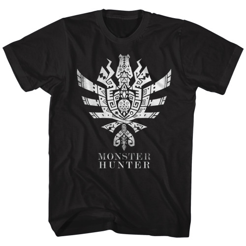 Monster Hunter Monster Hunter 4 Ultimate Symbol Black Adult T-Shirt