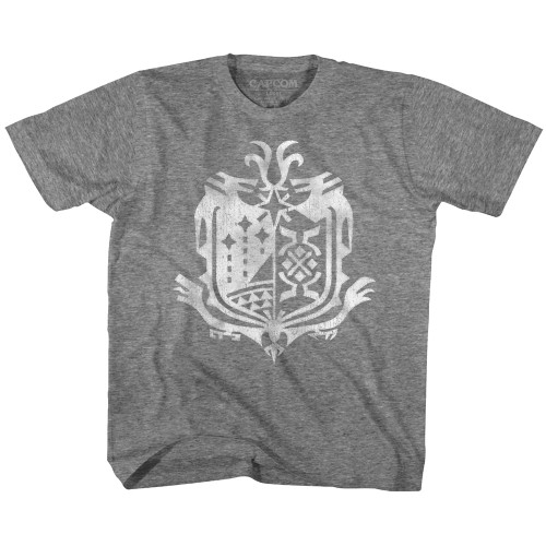 Monster Hunter Weathered World Emblem Graphite Heather Toddler T-Shirt