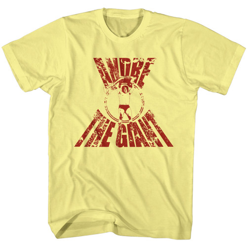 Andre The Giant Real G Yellow Heather Adult T-Shirt