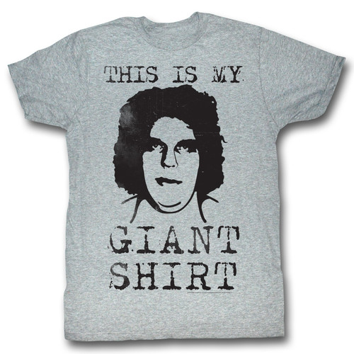 Andre The Giant Giant Shirt Gray Heather Adult T-Shirt