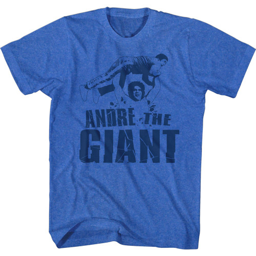 Andre The Giant Andre Blue Royal Heather Adult T-Shirt
