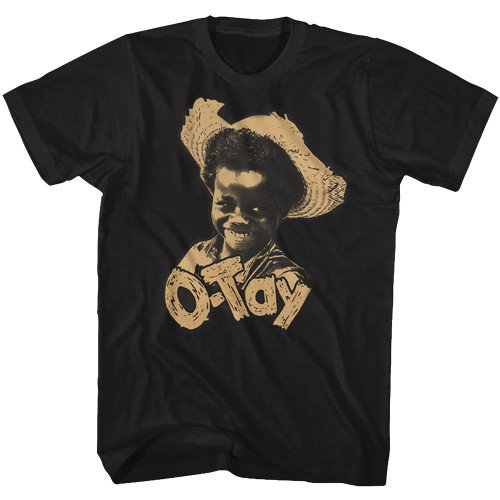 Buckwheat Otay Straw Hat Black Adult T-Shirt