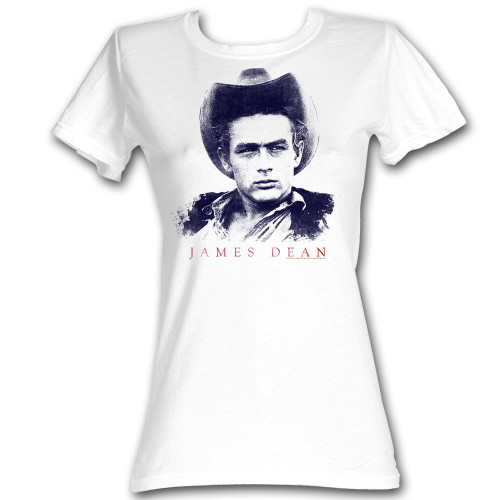 James Dean Cowboy James White Junior Women's T-Shirt