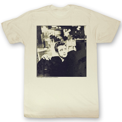 James Dean Kicked Back Natural Adult T-Shirt