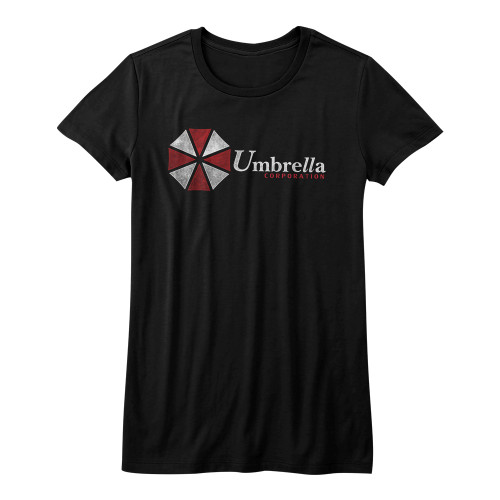 Resident Evil Umbrella Black Junior Women's T-Shirt