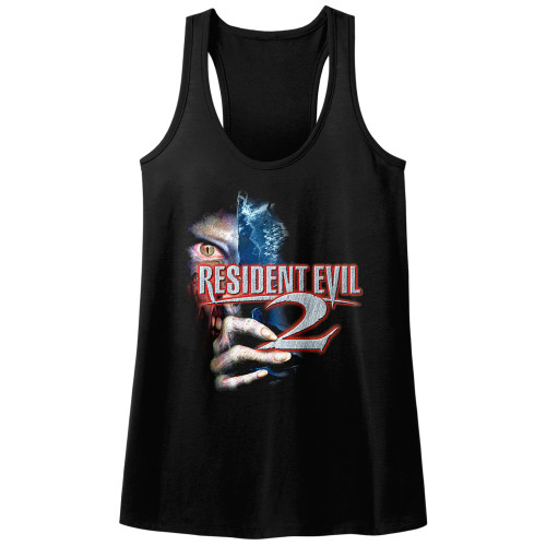 Resident Evil Residentevil 2 Black Junior Women's Racerback Tank Top