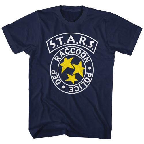 Resident Evil Rpd Stars Navy T-Shirt