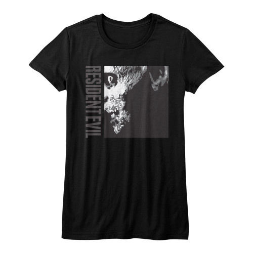 Resident Evil Zombie Black Junior Women's T-Shirt