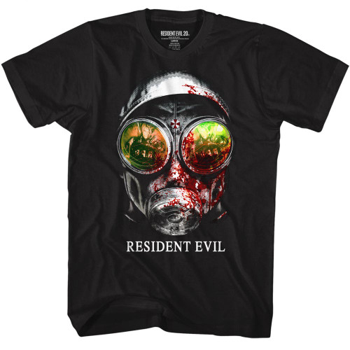 Resident Evil Gasmask Black T-Shirt