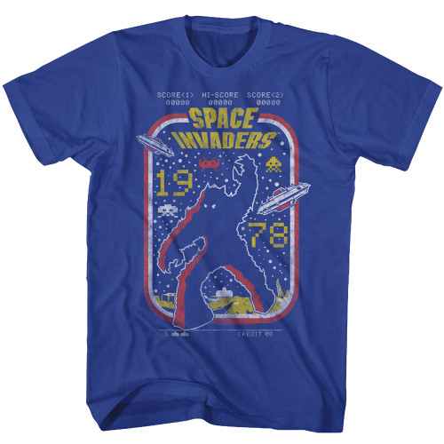 Space Invaders Si1978 Royal Adult T-Shirt