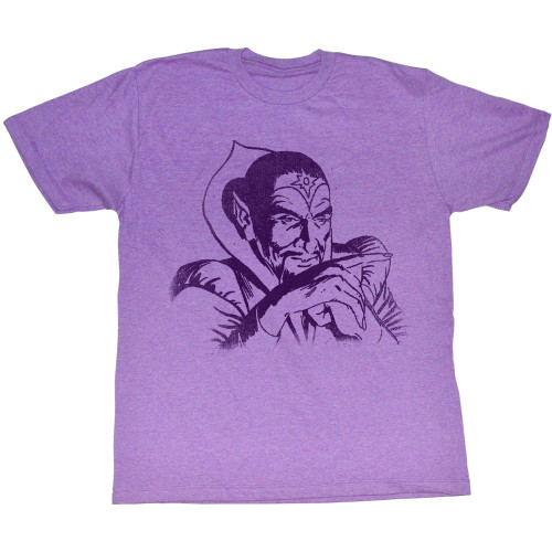 Flash Gordon Ming Retro Purple Heather Adult T-Shirt
