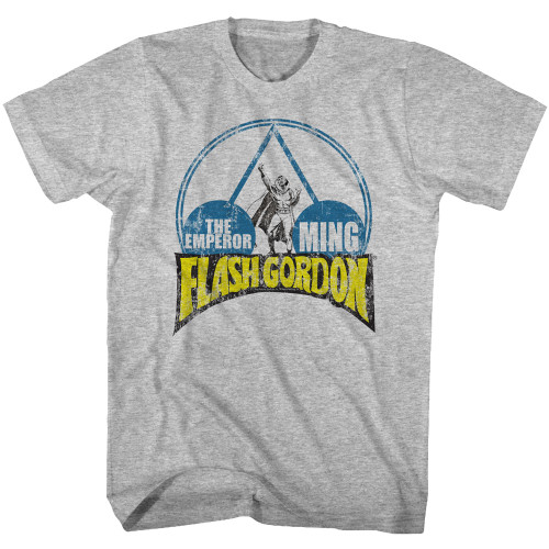 Flash Gordon Emporer Ming Gray Heather Adult T-Shirt