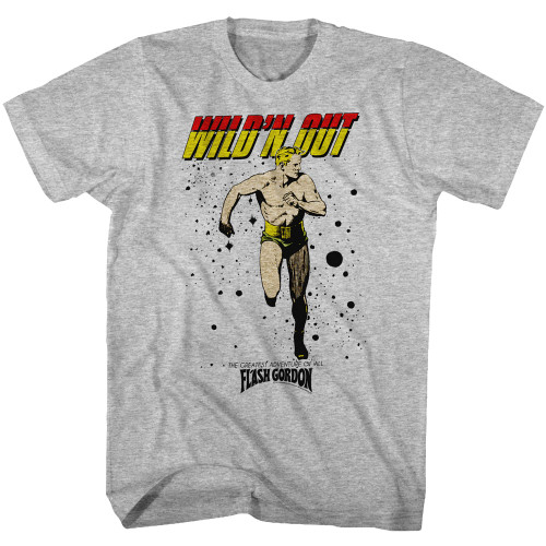 Flash Gordon Wildn Gray Heather Adult T-Shirt