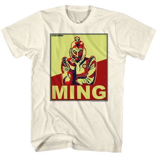 Flash Gordon Ming Natural Adult T-Shirt