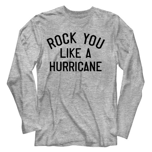 Scorpions Rock You Like A Hurricane Gray Heather Adult Long Sleeve T-Shirt