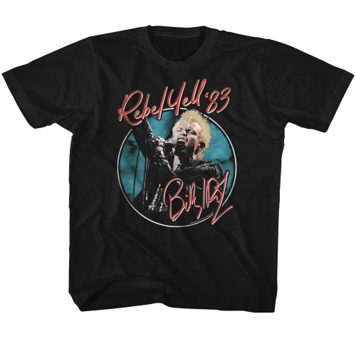 Billy Idol Rebel Yell Black Toddler T-Shirt