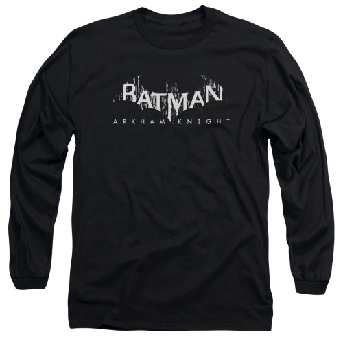 Batman Arkham Knight AK Splinter Logo Black Adult Long Sleeve T-Shirt