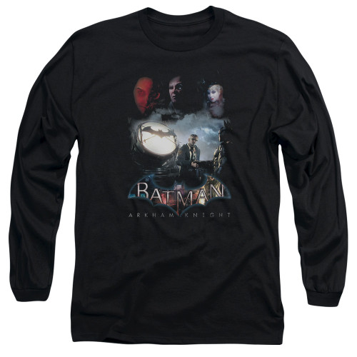 Batman Arkham Knight Villain Storm Black Adult Long Sleeve T-Shirt
