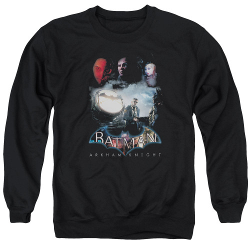 Batman Arkham Knight Villain Storm Black Adult Crewneck Sweatshirt