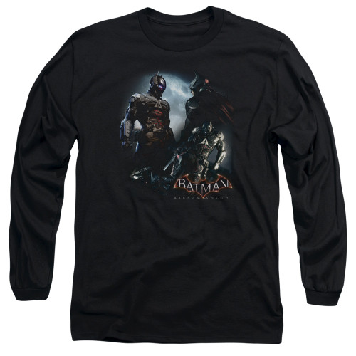 Batman Arkham Knight Face Off Black Adult Long Sleeve T-Shirt