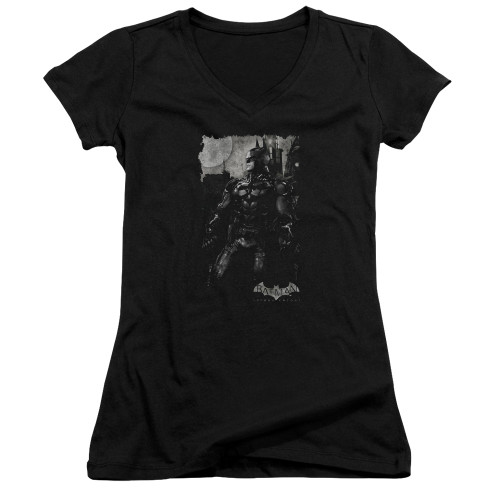 Batman Arkham Knight Bat Brood Black Junior Women's V-Neck T-Shirt