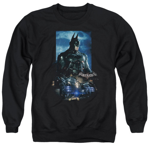 Batman Arkham Knight Batmobile Black Adult Crewneck Sweatshirt