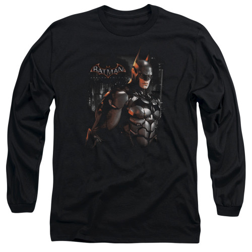 Batman Arkham Knight Dark Knight Black Adult Long Sleeve T-Shirt