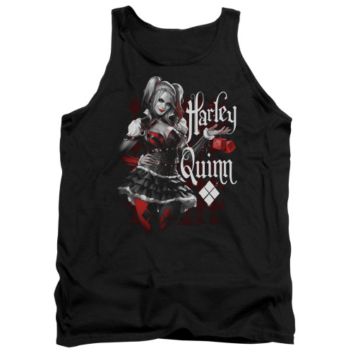 Batman Arkham Knight Dice Black Adult Tank Top T-Shirt