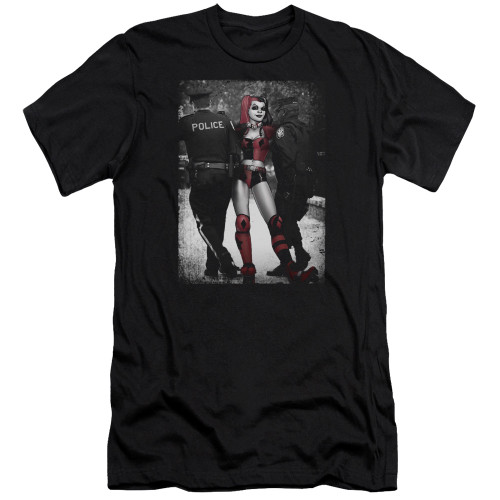 Batman Arrest Premuim Canvas Adult Slim Fit T-Shirt Black
