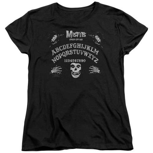 Misfits Ouija Board S/S Women's Black T-Shirt