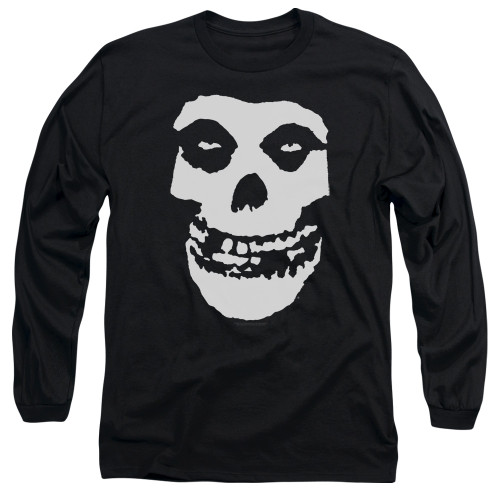 Misfits Fiend Skull Long Sleeve Adult 18/1 Black T-Shirt