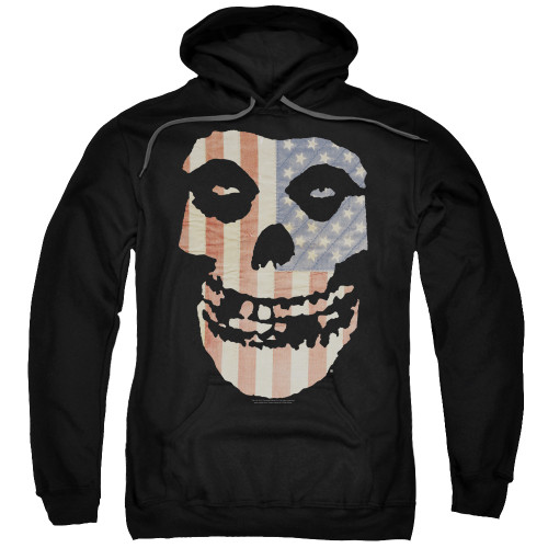 Misfits Fiend Flag Adult Pullover Hoodie Sweatshirt Black
